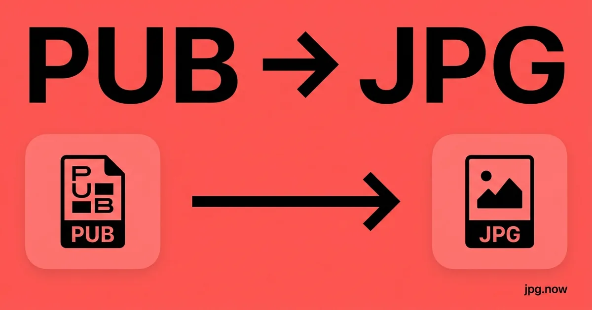 Convert PUB to JPG Online Free