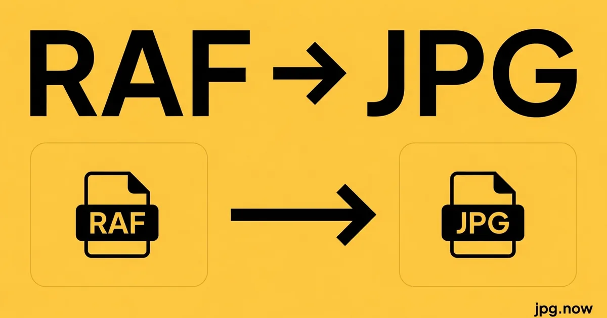 Convert RAF to JPG Online Free