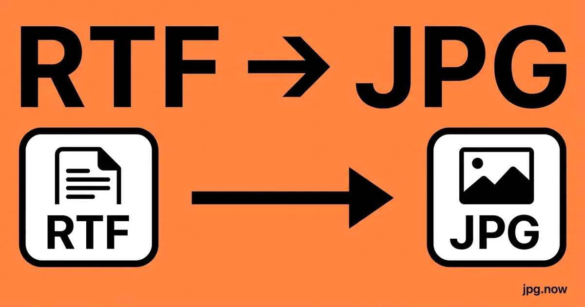 Convert RTF to JPG Online Free
