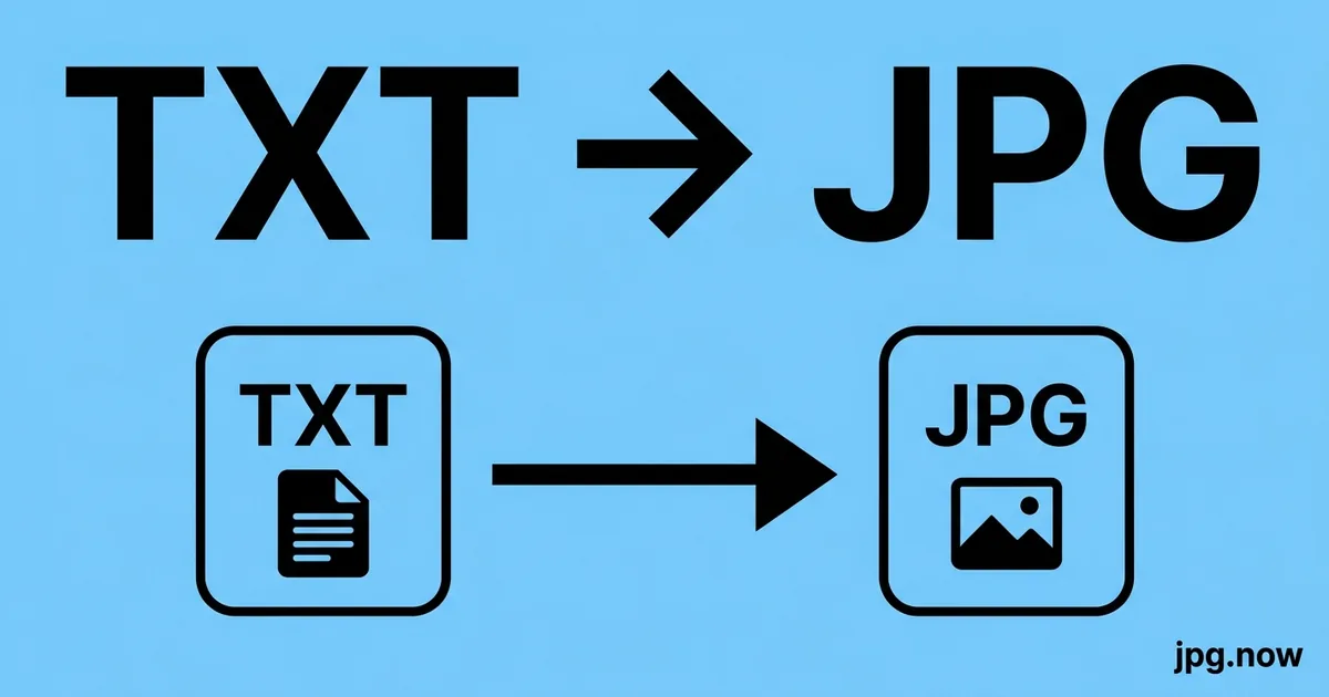 Convert TXT to JPG Online Free