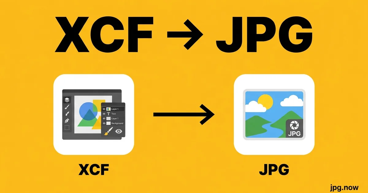 Convert XCF to JPG Online Free